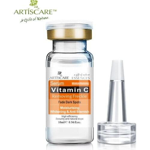 Vitamin C Whitening Face Serum Lighten Spots Brightening Facial Skin Essence Fade Dark Spots Remove Freckle Speckle Skin Care