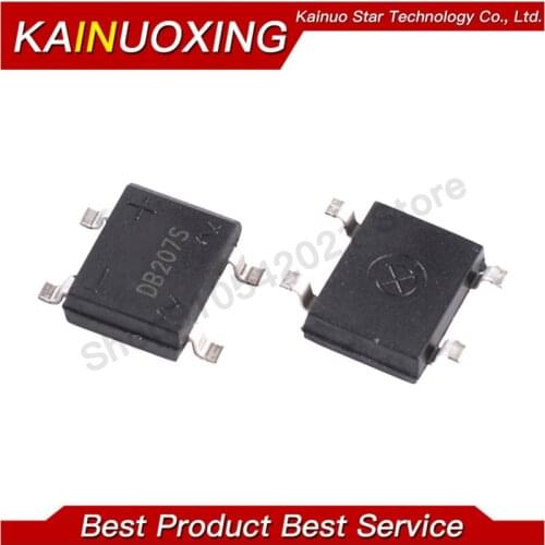 10PCS/LOT DB207 SMD B207 DB207S SMD SOP Bridge Rectifiers 1000V 2A new and original IC