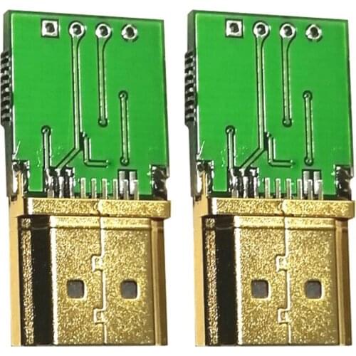 2PCS Virtual Display Adapter HDMI-Compatible EDID Dummy Plug Supports 4K GPU Emulator for Bitcoin BTC Mining Miner