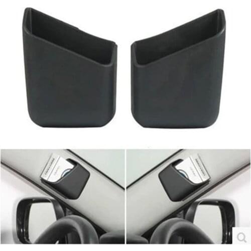 2pcs Left / Right Car door Crevice Gaps Storage Box ABS Plastic Auto Drink for Pockets Organizers Stowing Tidying Universal