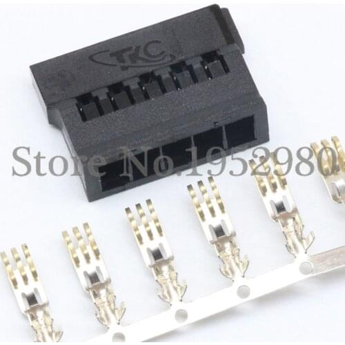 30 Set Sata ATX 4.2mm Computer Hard Disk Power Connector Plug Short Style Black Plastic Housing + Golden Terminals