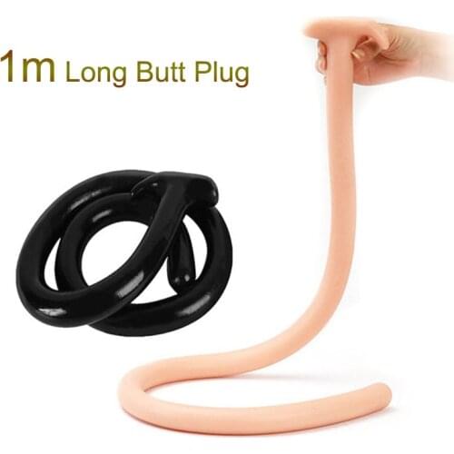 100cm Super Long Anal Plug Huge Anal Dildo Big Butt Plug Erotic Adult Sex Toys For Women Men Anus Dilator Anal Plug Expander