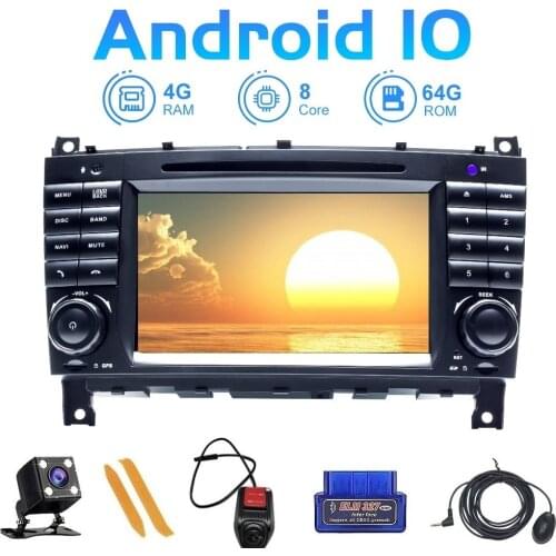 Zltoopai 7" Auto Radio Android 10 For Mercedes Benz C Class W203 2004-2007 CLK W209 GPS Navigation DVD CD Multimedia Player Unit