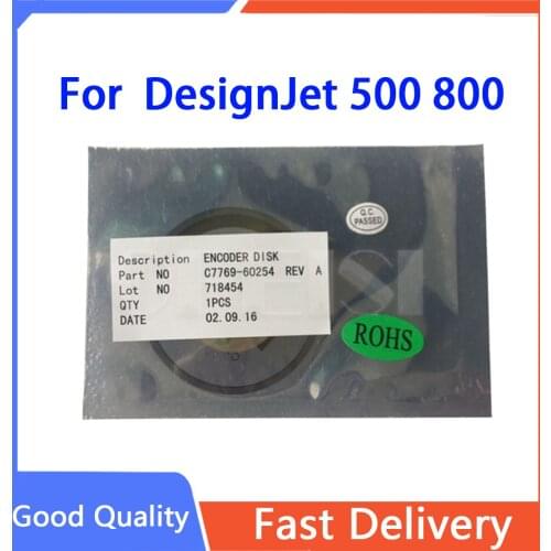Free shipping New-Compatible - Encoder disk assembly C7769-60254 C7769-60065 DesignJet 500 800 plotter parts