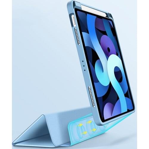 For iPad Pro 12.9 2020 Case Pencil Holder,Smart Trifold Case Cover Auto Sleep/Wake up for iPad 2020 12.9 A2229 A2069 A2232 A2233