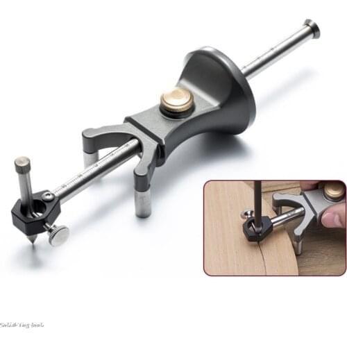 Carpenter Straight Line Arc Curve Scriber Parallel Measuring Tool Woodworking Parallel Wheel Marking Cutting Gauge