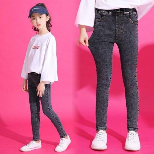 2021 Kids Boys Jeans Fashion Clothes Ripped pants Denim Clothing Children Baby Girls Popular Cowboy Long Trousers