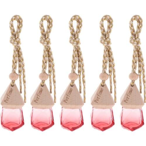 5Pcs 6ML Car Perfume Bottle Car Hanging Diffuser Bottle, Empty Refillable Home