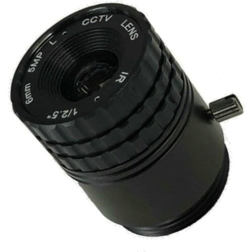 HD 5.0Megapixel IR CCTV IP Camera Lens 6mm CS Lens 5MP for HD Security Cameras F2.0 Aperture Image Format1/2.7" HFOV 82.6degree