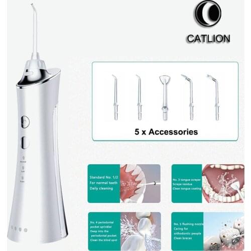 Oral Irrigator Usb Rechargeable Water Flosser Portable Dental Jet Waterpik Tooth Ultrasonic Waterpulse Waterproof Teeth Cleaner