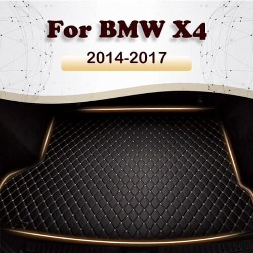Car trunk mat for BMW X4 2014 2015 2016 2017 cargo liner carpet interior accessories cover