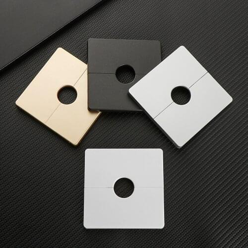 86Type ABS Wall Wire Hole Cover Air-conditioning Dust Pipe Plug Reserved Drill Hole Panel Decor Office Desk Hole Cap Hardware