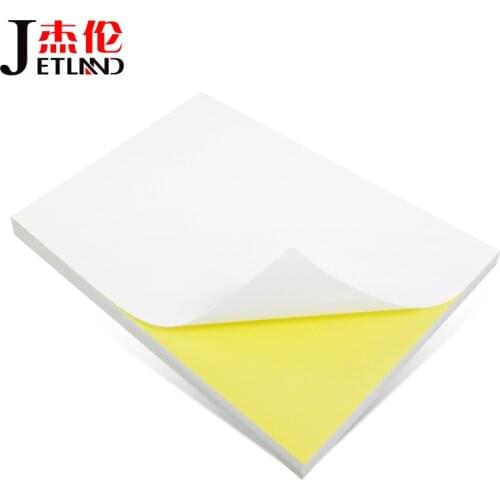 A4 Whole 100 Sheet Label Glossy / Matte Self-adhesive Label Sticker For Laser / Inkjet Printer 100 Sheets Per Pack