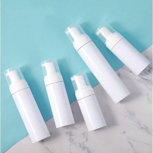 New 100/150/200/250ml Portable Foam Bottle Empty Pump Transparent Bottle Refill Lotion Lotion Dispenser Koop Refillable Bottles