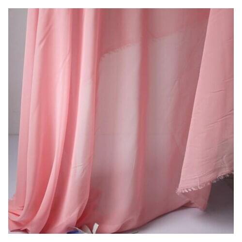 Pink Chiffon Fabric Sheer Bridal Wedding Dress Lining Fabric Skirt 60" Wide 5 Yards Per Lot Free Shipping