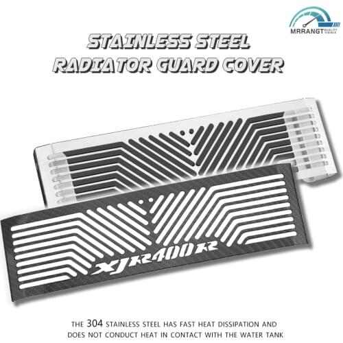 Silver Motorcycle Accessories Radiator Guard Protector Grille Grill Cover For YAMAHA XJR400 XJR400R XJR 400/400R 1993-2010