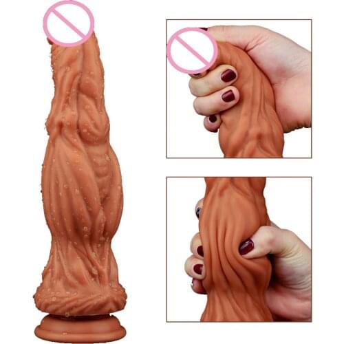 Silicone Realistic Animal Dildo Dragon Big Dick With Suction Cup Women Masturbator G-spot Vagina Anal Dildo Sex Toys For Couples