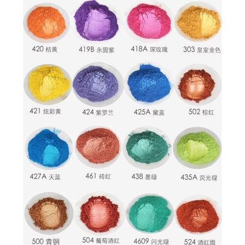 Mixed 5 Color Mica Pearl powder eye shadow Cosmetic Material,DIY Decoration Paint Printing Resin Making 500g/lot