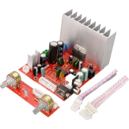 Subwoofer Amplifier DC12V 7377 Amplifier Chips Power Amplifier Boards Provides Volume and Subwoofer Adjustment