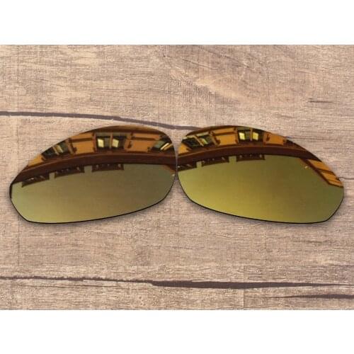 Vonxyz Bronze Mirror Polarized Replacement Lenses for-Oakley Straight Jacket 2007 Frame