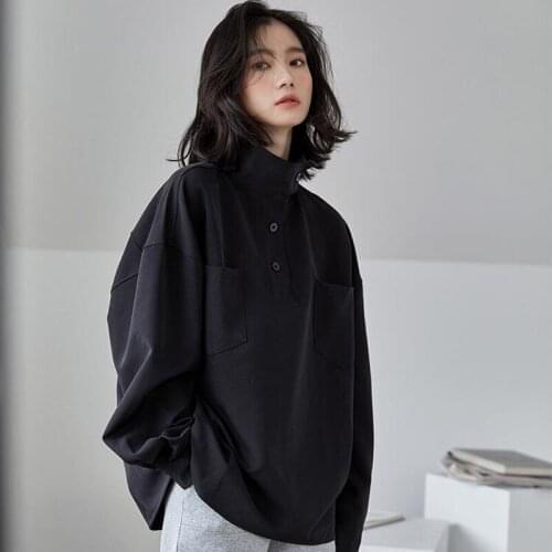 YUAZHOQI Black Blouses