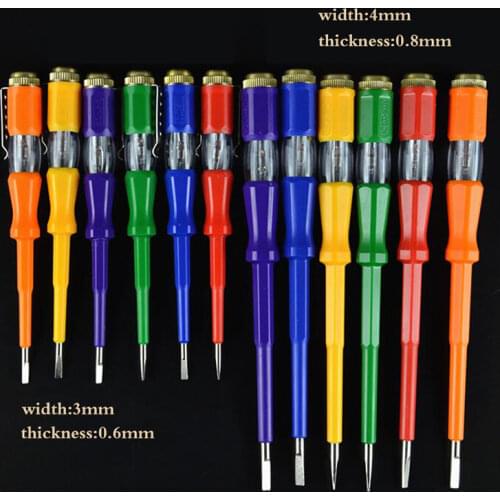 1pc 220v Waterproof Induced Electrical Tester Screwdriver Probe With Indicator Light Mayitr Pen Voltage Tester