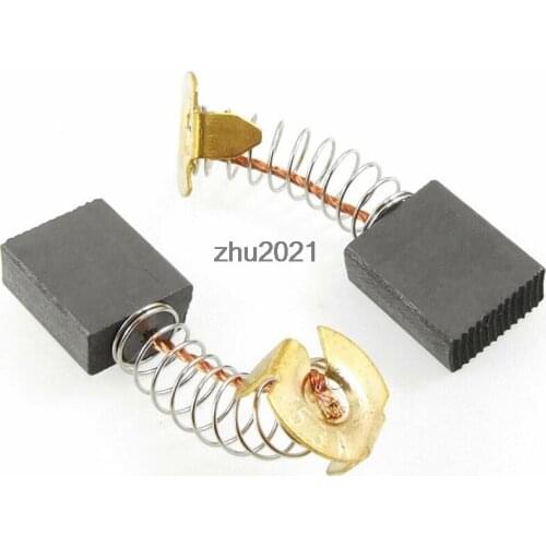 2 Pcs 43/64" x 1/2" x 15/64" Electric Motor Carbon Brushes