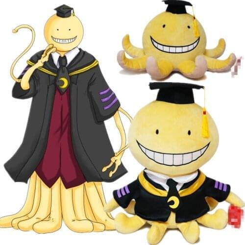 45cm Assassination Classroom Korosensei Octopus Cosplay Doll Plush Toy Cartoon Kawaii Props Accessories Pendant
