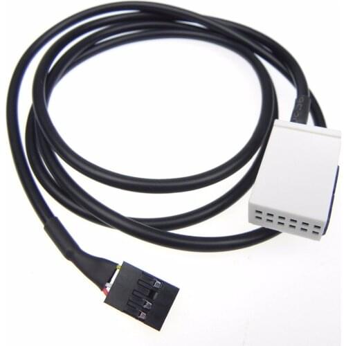 1pcs/ High Quality AUX USB Switch Cable For RCD510 RCD310 VW GolfGTIR MK5 MK6 Jetta cable length 144.5cm