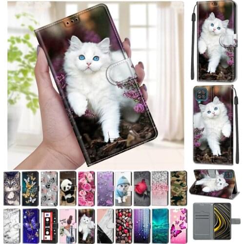 Flip Case For Motorola Moto E7 plus G9 Case Leather Silicone Wallet Cover For Moto G9 Play E7 plus Book Phone Cases Cute Anime