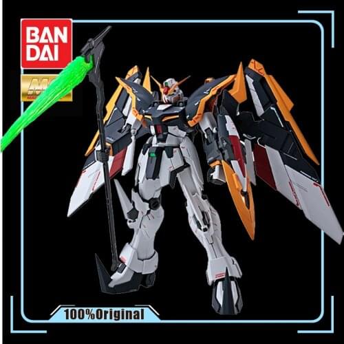 BANDAI PB MG 1/100 XXXG-01D Gundam Deathscythe EW ROUSSETTE UNIT Gundam Model Kids Assembled Robot Anime Action Figure Toys