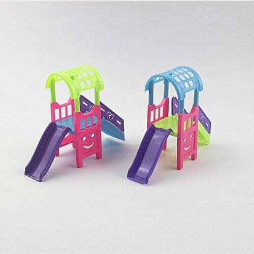 Girls Toys Ladder Amusement Park Sliding Play Doll Accessories Dolls Miniatures Funny Garden Toy