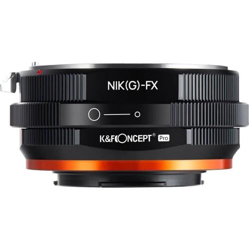 K&F Concept Adapter ring Compitable with Using Nik G (AI-G Objectifs Lenses on Fujifilm X Cameras M18115 NIK (G) -FX Pro Mount