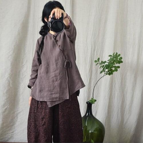 Women Spring Autumn Solid Color Jackets Coat Outerwear Ladies Thin Loose Coat Female 2021 Linen Tops