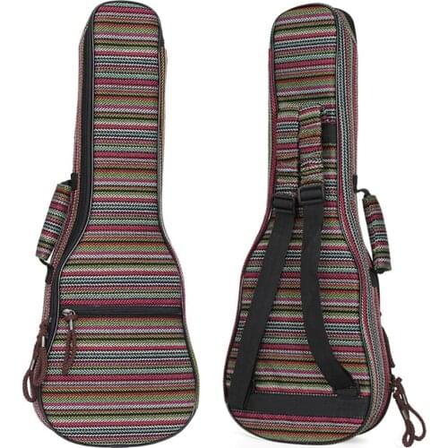 Ukulele case Multicolor Bohemian Ukulele Case Bag for Soprano Concert Tenor Ukulele 21'' 23'' 26'',0.5 Inch Thick Padded