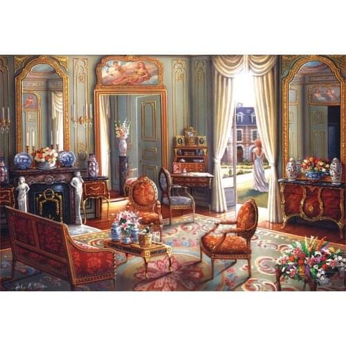 Needlework,Gorgeous living room DIY Fashion Cross stitch,for Embroidery kits, Art Cross-Stitching handmade