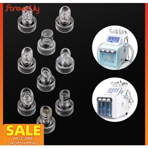 5Set 9PCS/Set Hydra Facial Device Tips Head Replacement For Water Oxygen Dermabrasion Machine Skin Cleansing Peeling Instrument