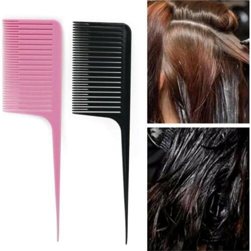 1PC Profession Dyeing Comb Weave Comb Tail Pro-hair Dyeing Comb Weaving Cutting Combs Hair Brush for Hairdressing Salon