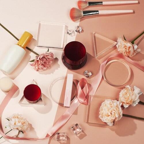 Transparent Acrylic Plate Product Shooting Background for Photo Studio Cosmetic Support Photography Auxiliary Props Ornament