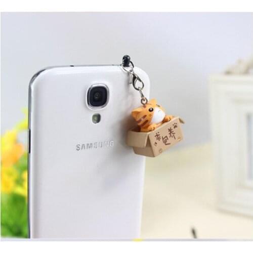 Seeking nurturing cat style 3.5mm Cute Cartoon Cat Design Mobile Phone Ear Cap Dust Plug For Iphone Samsung dust plug