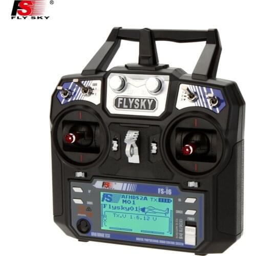Flysky FS-i6 AFHDS 2A 2.4GHz 6CH Radio System RC Transmitter for RC Helicopter Drone Glider Aircraft w/ FS-iA6 Receiver Mode 2