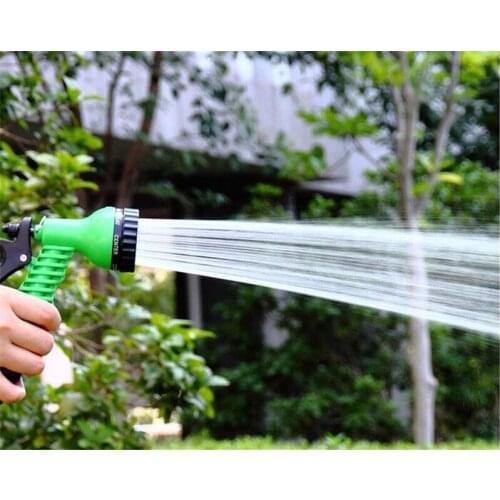 Garden Water Gun 25FT 50FT 75FT 100FT 125FT 150FT Multifunction Spray GunFlexible Plastic 7 in 1 Spray Hose For Garden Spray