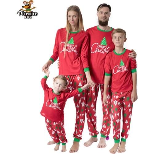 Family Matching Outfits Merry Christmas Snowman Men Women Sleepwear Family Pajama Sets Mother Daughter Father Son Pyjamas Set