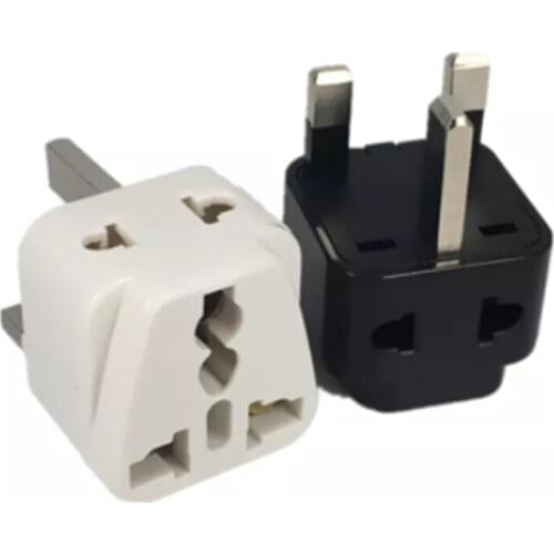 1PC Universal EU US AU to UK 3 Pin AC Power Socket Plug Travel Wall Charger Outlet Adapter Converter Connector UK plug