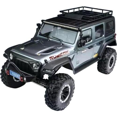 YK 4082 1/8 2.4G 4WD 6CH Electric Simulation RC Car Crawler Off Road Vehicle Model Toy For 14+ - Grey