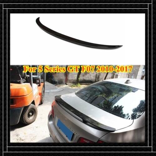 1 Piece Real Carbon Fiber Car Back Spoiler For B-M-W 5 Series GT F07 2010-2017 AC/Performance/Harman Style Rear Wing Spoiler