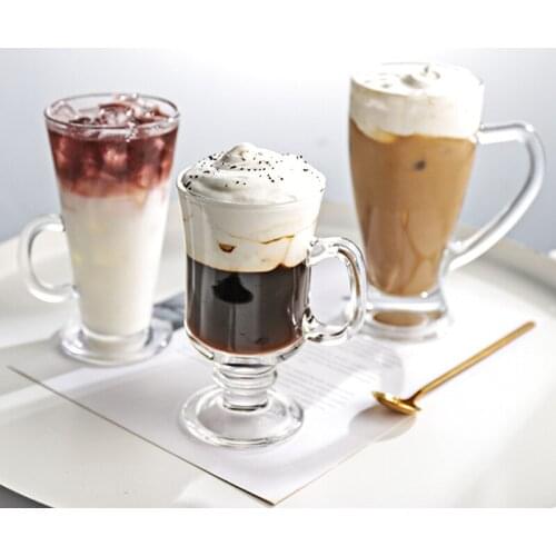 Coffee Mug Glass Cup Receptacle Mug Thermal Cup Drinkware Friends Gift for Drinking Milk Tea Fruit Juice Coffee Latte NJ72904