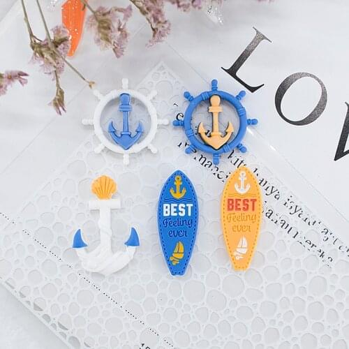 12pcs Kawaii Resin/Helm/Surfboard/Miniature Flatback Cabochon Art Supply DIY Craft Decoration Earring keychain pendent kids toy