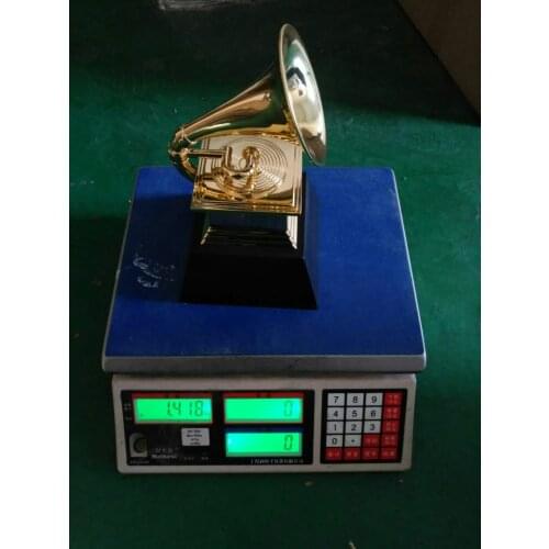 23cm Height GRAMMYS Awards 1:1 Real Life Size Gramophone Metal Trophy By NARAS Nice Gift Souvenir Collection Free Shipping