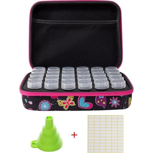 30 Grid Diamond Painting Storage Box Butterfly Picture Diamond Box DIY 5D Diamond Craft Accessories Storage Box